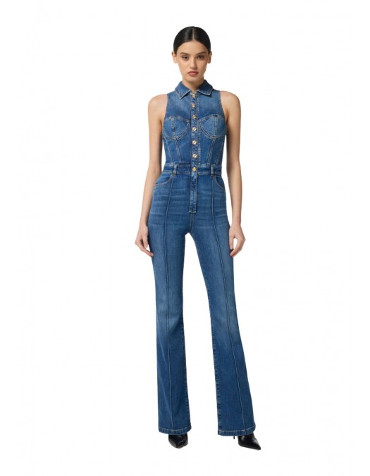 SALOPETA ELISABETTA FRANCHI, fara maneci, Denim - TJ41D56E2104 SALOPETA ELISABETTA FRANCHI, fara maneci, Denim - TJ41D56E2104