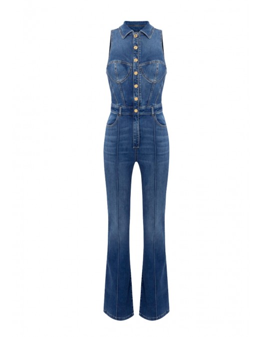 SALOPETA ELISABETTA FRANCHI, fara maneci, Denim - TJ41D56E2104 SALOPETA ELISABETTA FRANCHI, fara maneci, Denim - TJ41D56E2104