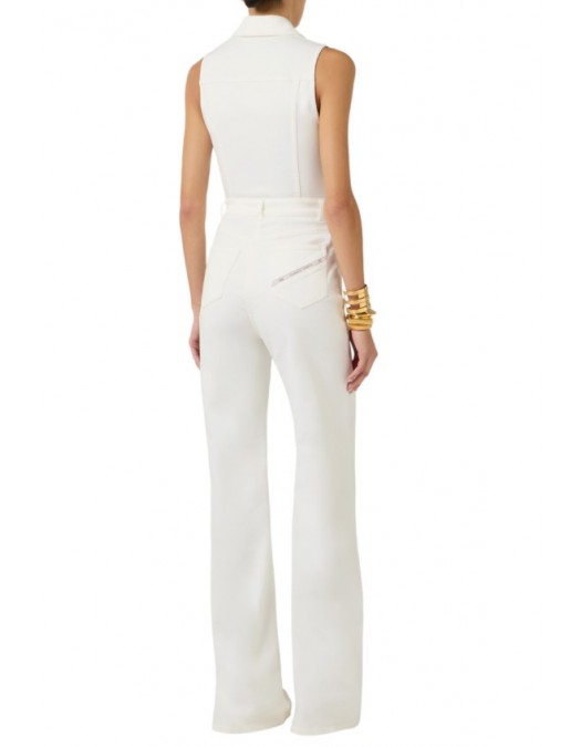 Salopeta ELISABETTA FRANCHI,Denim jumpsuit with logo detail - TJ45N61E2360