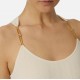 TOP ELISABETTA FRANCHI, Gold Details, Openwork, White - TK52B56E2DZ9 TOP ELISABETTA FRANCHI, Gold Details, Openwork, White - TK52B56E2DZ9