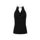 Top ELISABETTA FRANCHI, Knit top with jewel snake, Negru - TK55S56E3110 Top ELISABETTA FRANCHI, Knit top with jewel snake, Negru - TK55S56E3110