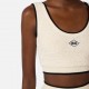 Bustiera ELISABETTA FRANCHI, Top in bouclé chenille fabric with contrasting details - TK64S61E2E84