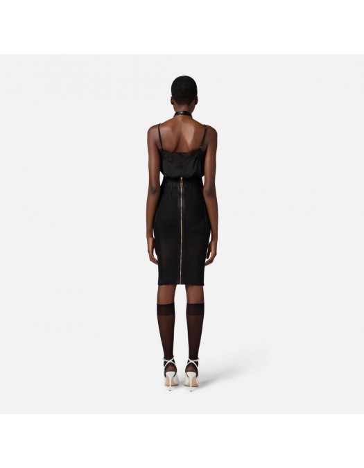TOP ELISABETTA FRANCHI, Lace Details, Black - TO02753E3110 TOP ELISABETTA FRANCHI, Lace Details, Black - TO02753E3110