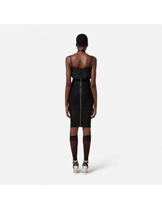 TOP ELISABETTA FRANCHI, Lace Details, Black - TO02753E3110 TOP ELISABETTA FRANCHI, Lace Details, Black - TO02753E3110