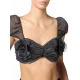 TRICOU ELISABETTA FRANCHI, Polka Dot Print, Top, Black - TO03652E2685 TRICOU ELISABETTA FRANCHI, Polka Dot Print, Top, Black - TO03652E2685