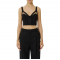 TOP ELISABETTA FRANCHI, Tule Details, Modern, Black