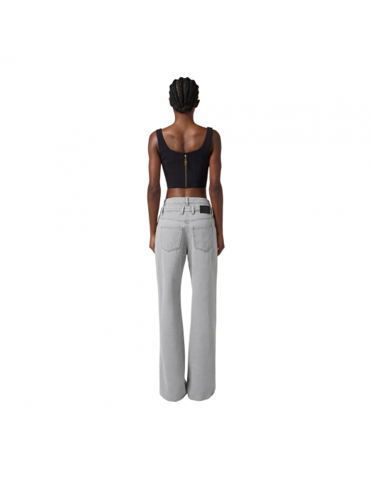 TOP ELISABETTA FRANCHI, Slim, Logo Insert, Simple, Black - TO03956E2110 TOP ELISABETTA FRANCHI, Slim, Logo Insert, Simple, Black - TO03956E2110