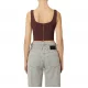 TOP ELISABETTA FRANCHI, Slim, Logo Insert, Burgundy, Red - TO03956E2EA7 TOP ELISABETTA FRANCHI, Slim, Logo Insert, Burgundy, Red - TO03956E2EA7