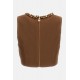 Top ELISABETTA FRANCHI, Linen-blend top with jewel chain, Maro - TO06062E2600