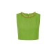Top ELISABETTA FRANCHI, Linen-blend top with jewel chain, Verde - TO06062E2EV3
