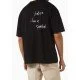 Tricou DOMREBEL, Toby Love and Hate, Negru - TOBYBLACK