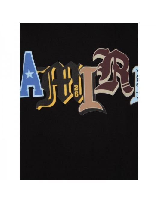 Tricou AMIRI, Blue T-shirt with a logo, Black - TOJR1006001