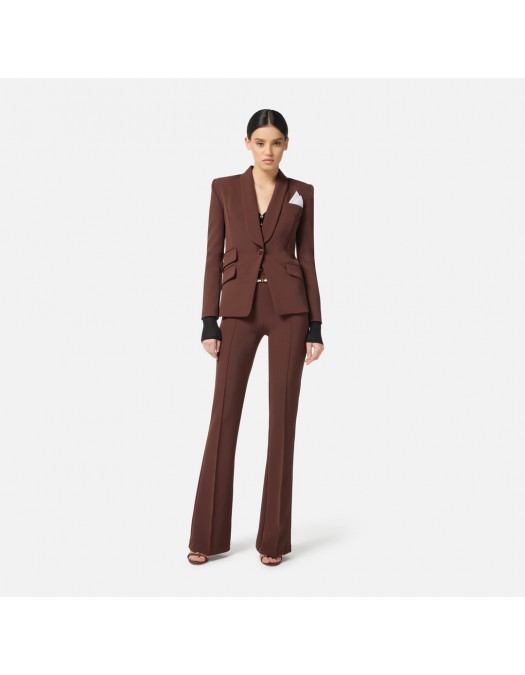 COSTUM ELISABETTA FRANCHI, Buzunare atasate, Maro - TP00156E2EA3