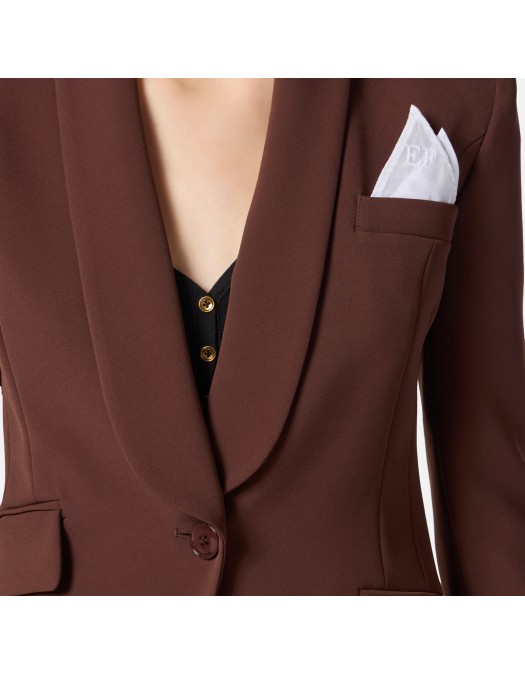 COSTUM ELISABETTA FRANCHI, Buzunare atasate, Maro - TP00156E2EA3
