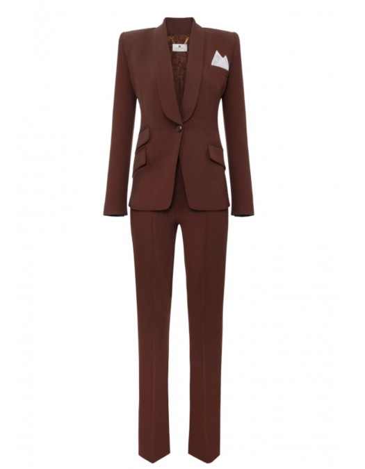 COSTUM ELISABETTA FRANCHI, Buzunare atasate, Maro - TP00156E2EA3
