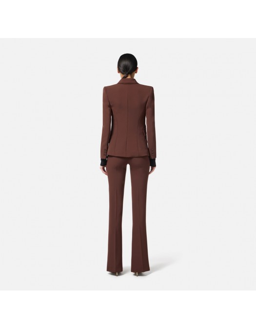 COSTUM ELISABETTA FRANCHI, Buzunare atasate, Maro - TP00156E2EA3