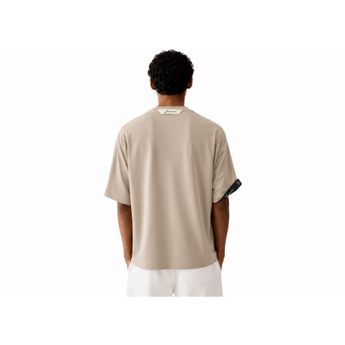 Tricou JACQUEMUS, Rond Carré T-shirt, Beige