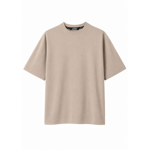 Tricou JACQUEMUS, Rond Carré T-shirt, Beige