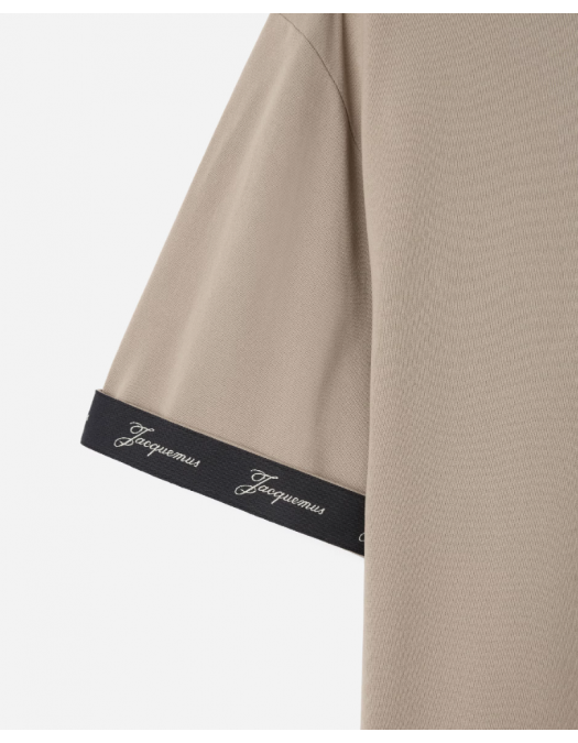 Tricou JACQUEMUS, Rond Carré T-shirt, Beige - TSM00578AJ00254150