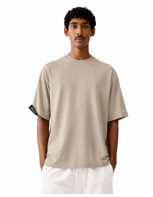 Tricou JACQUEMUS, Rond Carré T-shirt, Beige - TSM00578AJ00254150