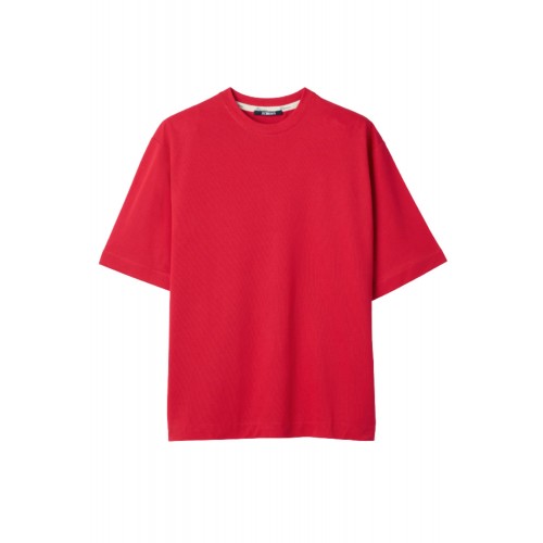 Tricou JACQUEMUS, Rond Carré T-shirt, Rosu