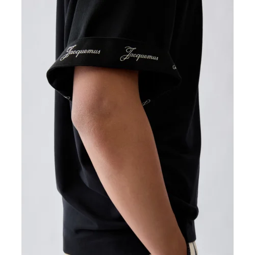 Tricou JACQUEMUS, Rond Carré T-shirt, Negru