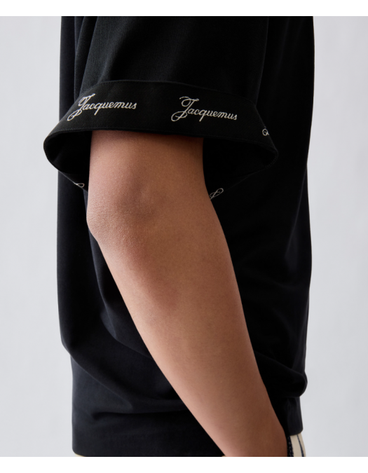 Tricou JACQUEMUS, Rond Carré T-shirt, Negru - TSM00578AJ00254990