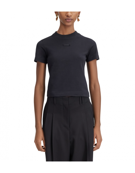 TRICOU JACQUEMUS, The Gros Grain, Logo, Short, Black - TSW00133AJ00124990 TRICOU JACQUEMUS, The Gros Grain, Logo, Short, Black - TSW00133AJ00124990