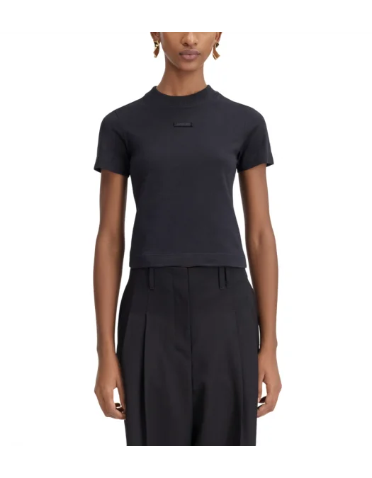 TRICOU JACQUEMUS, The Gros Grain, Logo, Short, Black - TSW00133AJ00124990 TRICOU JACQUEMUS, The Gros Grain, Logo, Short, Black - TSW00133AJ00124990