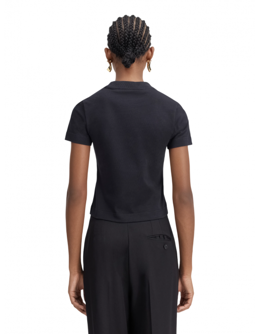TRICOU JACQUEMUS, The Gros Grain, Logo, Short, Black - TSW00133AJ00124990 TRICOU JACQUEMUS, The Gros Grain, Logo, Short, Black - TSW00133AJ00124990