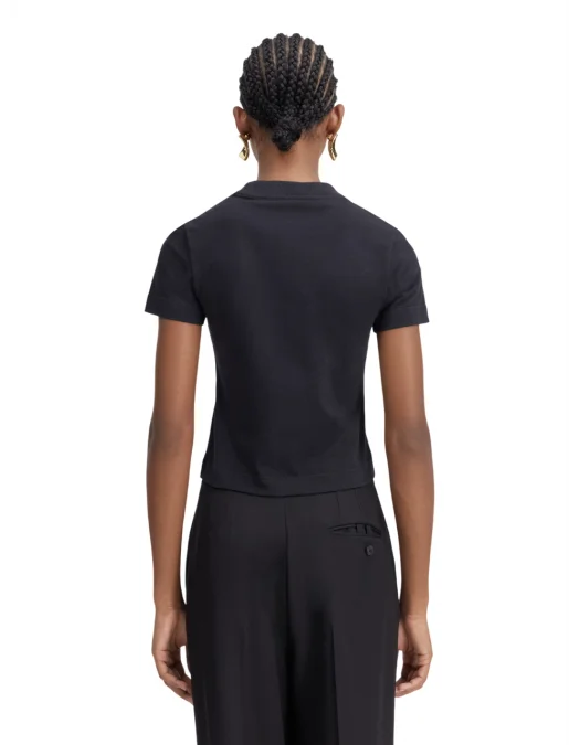 TRICOU JACQUEMUS, The Gros Grain, Logo, Short, Black - TSW00133AJ00124990 TRICOU JACQUEMUS, The Gros Grain, Logo, Short, Black - TSW00133AJ00124990
