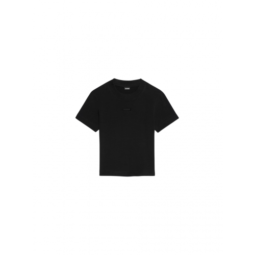 TRICOU JACQUEMUS, The Gros Grain, Logo, Short, Black TRICOU JACQUEMUS, The Gros Grain, Logo, Short, Black