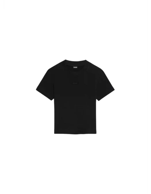 TRICOU JACQUEMUS, The Gros Grain, Logo, Short, Black - TSW00133AJ00124990 TRICOU JACQUEMUS, The Gros Grain, Logo, Short, Black - TSW00133AJ00124990