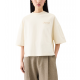 TRICOU JACQUEMUS, The Corto, Boxy Embroidered, Beige - TSW00216AJ000451KZ