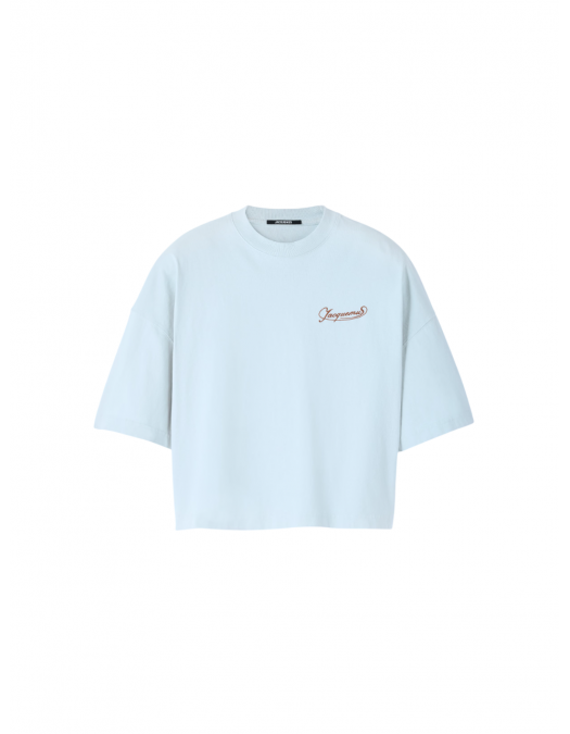 TRICOU JACQUEMUS, The Corto, Boxy Embroidered, Blue - TSW00216AJ000453GI TRICOU JACQUEMUS, The Corto, Boxy Embroidered, Blue - TSW00216AJ000453GI