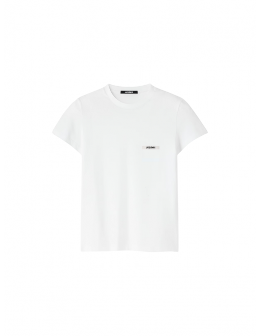 TRICOU JACQUEMUS, The Gros Grain, Short Sleeve, White - TSW00550AJ00029100 TRICOU JACQUEMUS, The Gros Grain, Short Sleeve, White - TSW00550AJ00029100