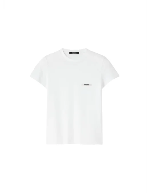 TRICOU JACQUEMUS, The Gros Grain, Short Sleeve, White - TSW00550AJ00029100 TRICOU JACQUEMUS, The Gros Grain, Short Sleeve, White - TSW00550AJ00029100