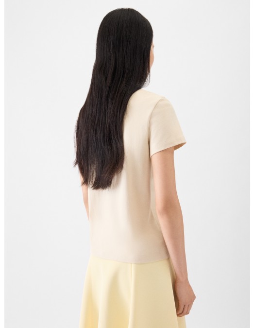 TRICOU JACQUEMUS, The Gros Grain, Short Sleeve, Beige - TSW00550AJ00029131 TRICOU JACQUEMUS, The Gros Grain, Short Sleeve, Beige - TSW00550AJ00029131