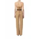 SALOPETA ELISABETTA FRANCHI, Belted Jumpsuit, Beige - TU05152E2032 SALOPETA ELISABETTA FRANCHI, Belted Jumpsuit, Beige - TU05152E2032
