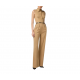 SALOPETA  ELISABETTA FRANCHI, Regular Fit, Satin, Elegant, Beige - TU05356E2EA2