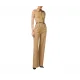 SALOPETA  ELISABETTA FRANCHI, Regular Fit, Satin, Elegant, Beige - TU05356E2EA2
