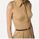 SALOPETA ELISABETTA FRANCHI, Regular Fit, Satin, Elegant, Beige - TU05356E2EA2 SALOPETA ELISABETTA FRANCHI, Regular Fit, Satin, Elegant, Beige - TU05356E2EA2