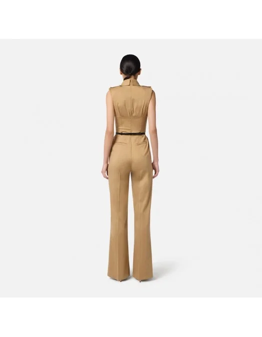 SALOPETA ELISABETTA FRANCHI, Regular Fit, Satin, Elegant, Beige - TU05356E2EA2 SALOPETA ELISABETTA FRANCHI, Regular Fit, Satin, Elegant, Beige - TU05356E2EA2