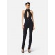 SALOPETA ELISABETTA FRANCHI, Fara maneci, Crocodil insert, Negru - TU06257E2110