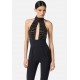 SALOPETA ELISABETTA FRANCHI, Fara maneci, Crocodil insert, Negru - TU06257E2110