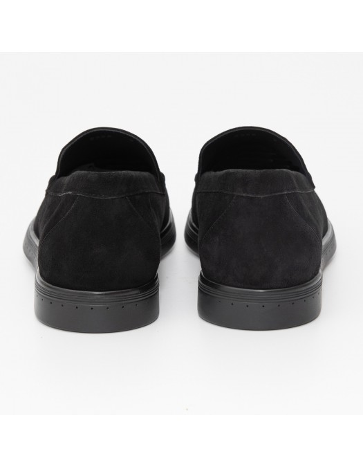 Loafers  STEFANO RICCI, Suede Black Slip-On, Black - UC62G2328SDPN999