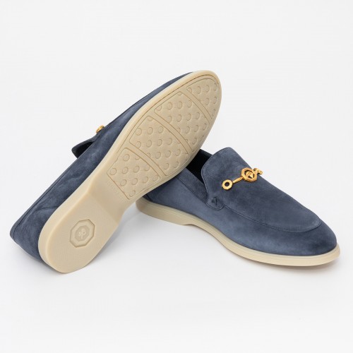 Loafers STEFANO RICCI, Suede Black Slip-On, UC64G2242SDPB013