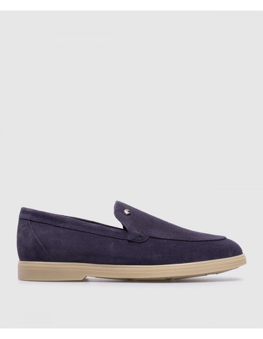 Loafers STEFANO RICCI, Suede, Logo Patch, Purple - UC64G2287SDPB013