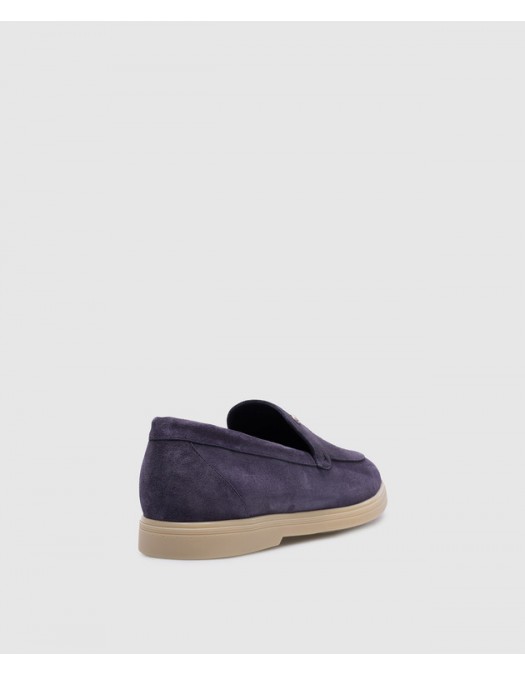 Loafers STEFANO RICCI, Suede, Logo Patch, Purple - UC64G2287SDPB013