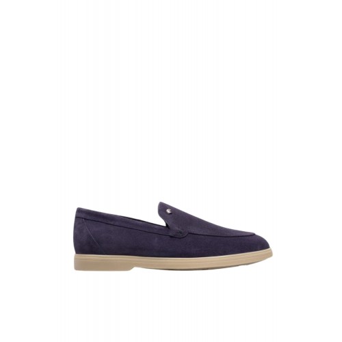 Loafers STEFANO RICCI, Suede, Logo Patch, Purple Loafers STEFANO RICCI, Suede, Logo Patch, Purple